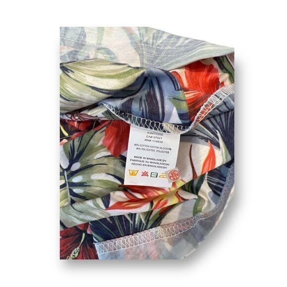 Hedge Tropical Muscle Tank Top Size Medium - Picture 3 of 4